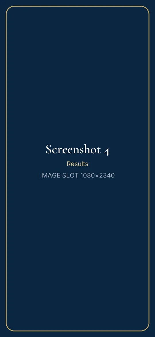App screenshot: Results (placeholder)